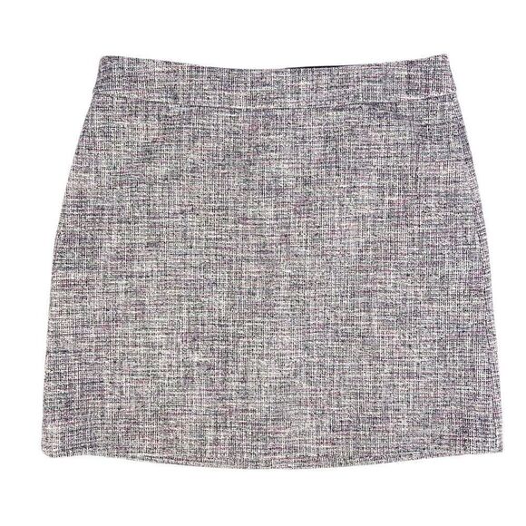 DKNY Grey Tweed Short A-Line Skirt Size 8 - Picture 1 of 7